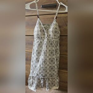 LEI Black and White Patterned Dress